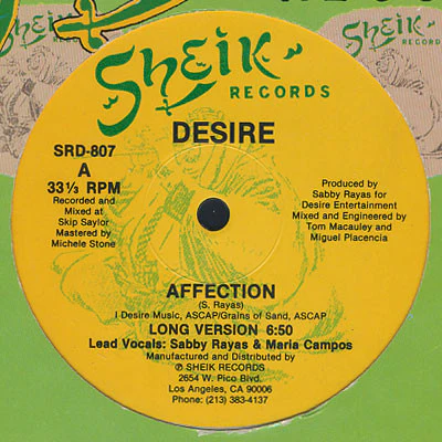 Desire - Affection (12") (Very Good Plus (VG+))