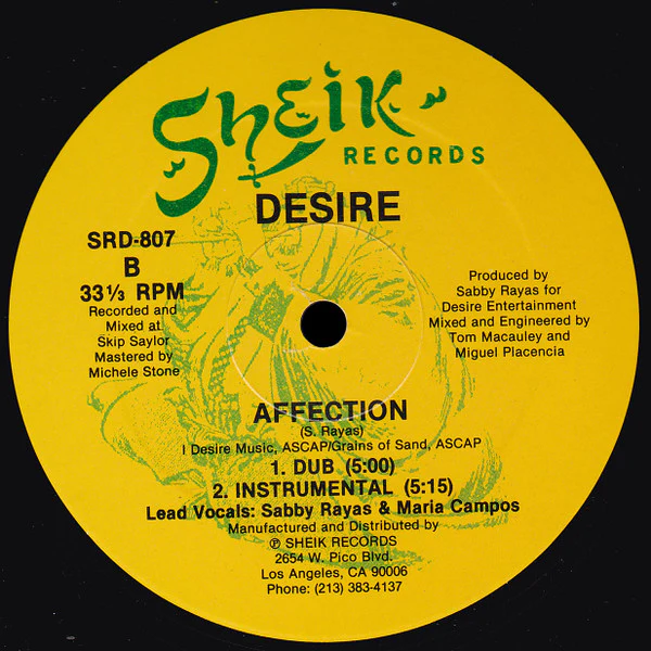 Desire - Affection (12") (Very Good Plus (VG+)) - Image 4