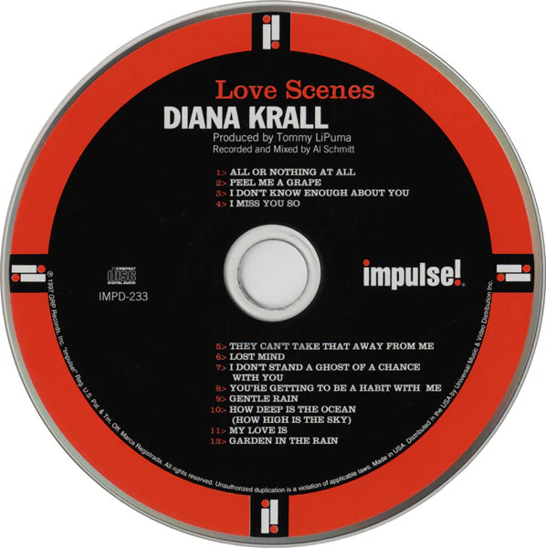 Diana Krall - Love Scenes (CD) (Mint (M)) - Image 2