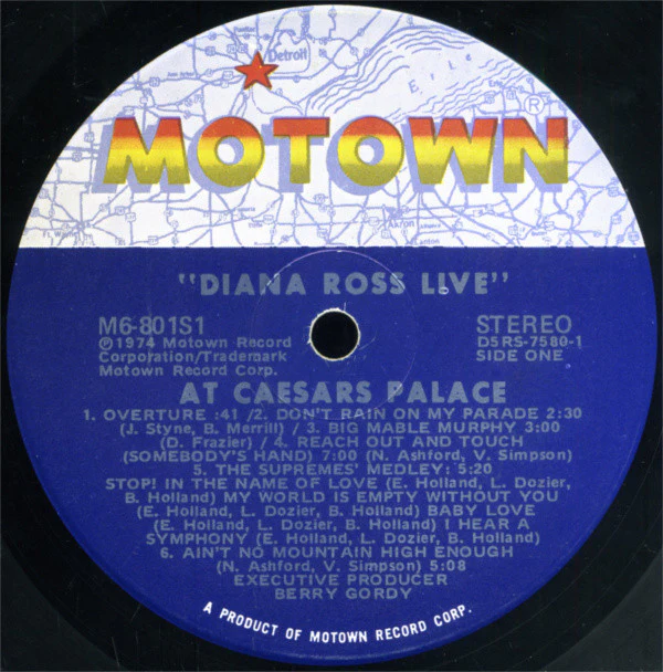 Diana Ross - Diana Ross Live At Caesars Palace (LP) (Near Mint (NM or M-)) - Image 3