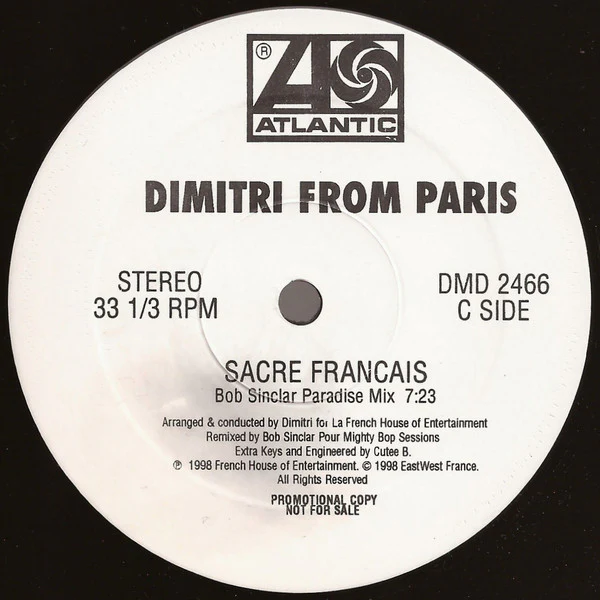 Dimitri From Paris - Sacré Français! (2x12") (Near Mint (NM or M-)) - Image 4