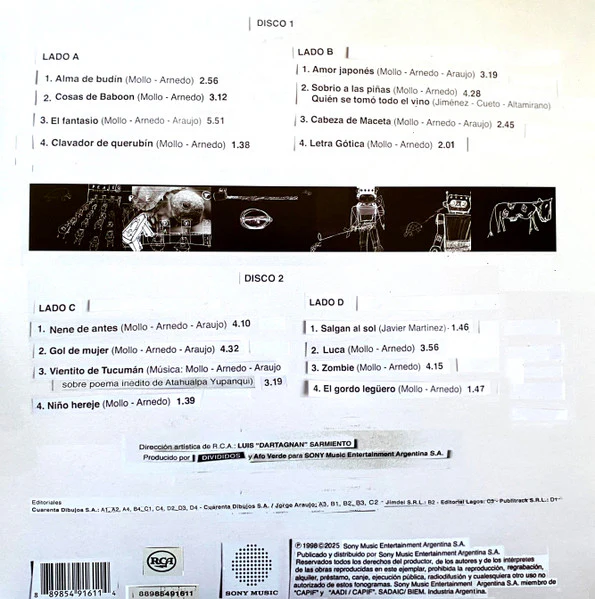 Divididos - Gol De Mujer (2xLP) (Mint (M)) - Image 2