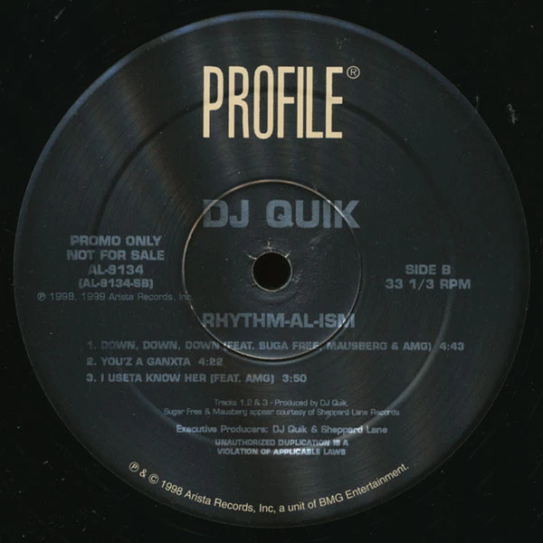 DJ Quik - Rhythm-Al-Ism (2xLP) (Very Good Plus (VG+)) - Image 2