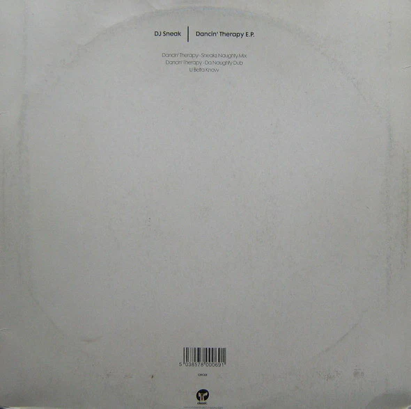 DJ Sneak - Dancin' Therapy E.P. (12") (Very Good (VG)) - Image 4