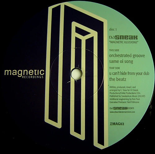 DJ Sneak - Magnetic Illusions (2x12") (Very Good Plus (VG+)) - Image 3