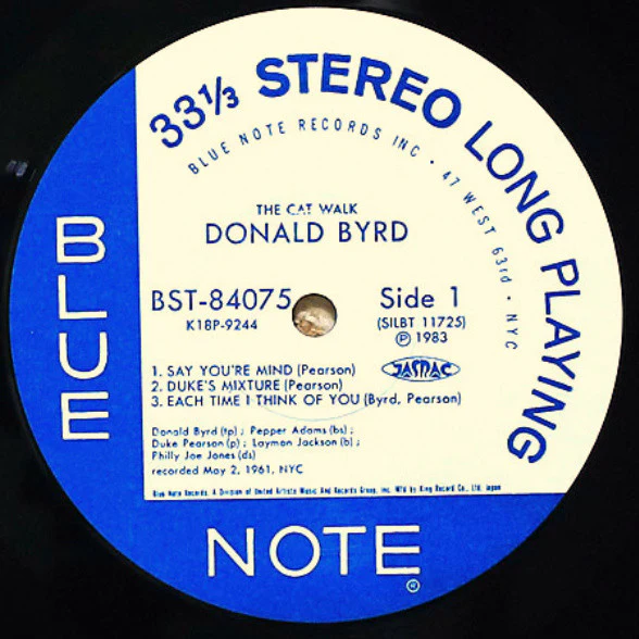 Donald Byrd - The Cat Walk (LP) (Near Mint (NM or M-)) - Image 4