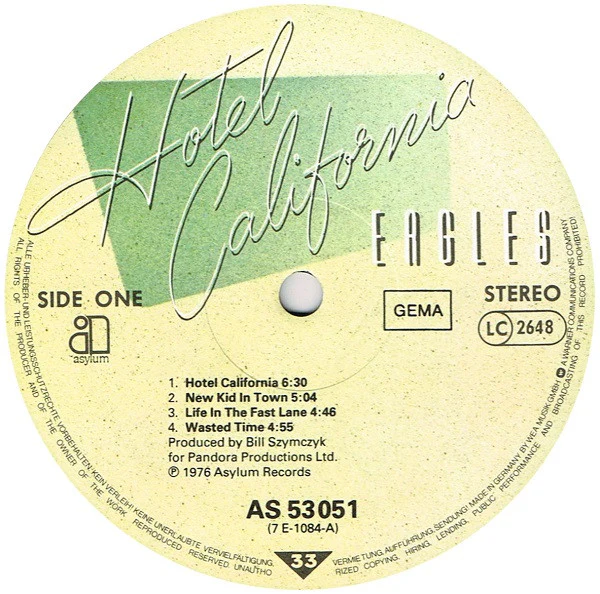 Eagles - Hotel California (LP) (Very Good Plus (VG+)) - Image 4