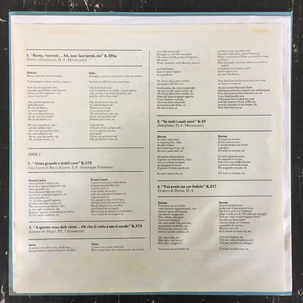 Edita Gruberova, Wolfgang Amadeus Mozart, Wiener Kammerorchester, György Fischer - Concert Arias (LP) (Near Mint (NM or M-)) - Image 4