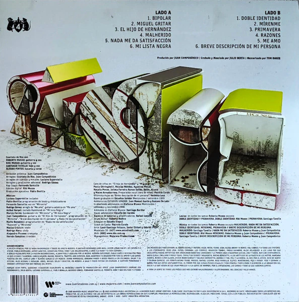 El Cuarteto De Nos - Bipolar (LP) (Mint (M)) - Image 2