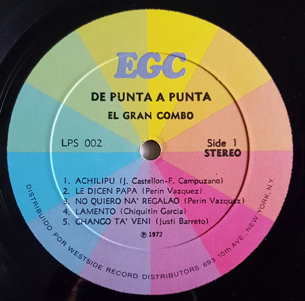 El Gran Combo - De Punta A Punta (LP) (Very Good (VG)) - Image 4