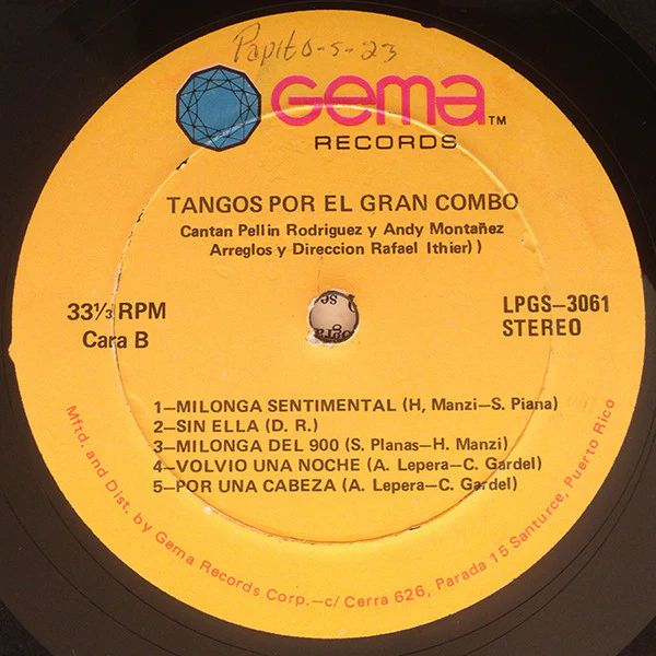 El Gran Combo - Tangos (LP) (Very Good Plus (VG+)) - Image 4