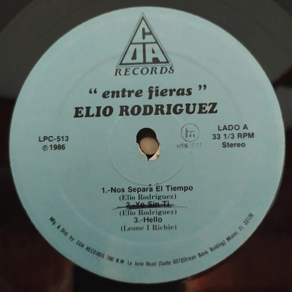 Elio Rodriguez - Entre Fieras (LP) (Very Good Plus (VG+)) - Image 3