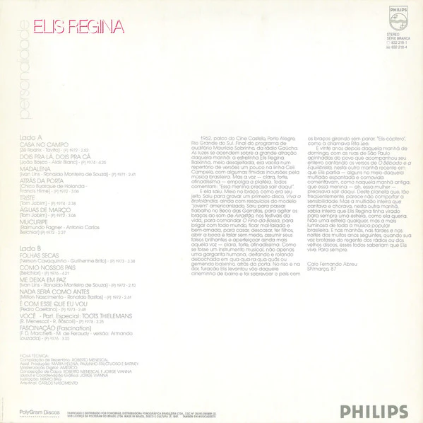 Elis Regina - Personalidade (LP) (Very Good Plus (VG+)) - Image 2