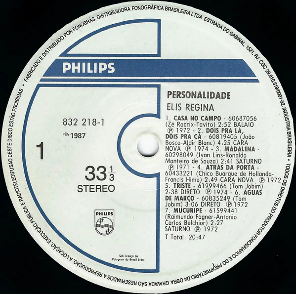 Elis Regina - Personalidade (LP) (Very Good Plus (VG+)) - Image 3