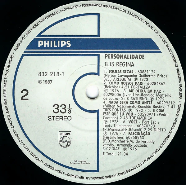Elis Regina - Personalidade (LP) (Very Good Plus (VG+)) - Image 4