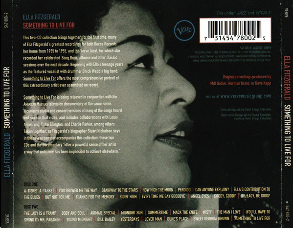 Ella Fitzgerald - Something To Live For (2xCD) (Mint (M)) - Image 3