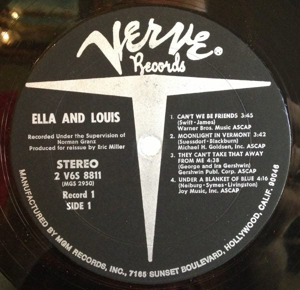 Ella* & Louis* - Ella & Louis (2xLP) (Very Good (VG)) - Image 3