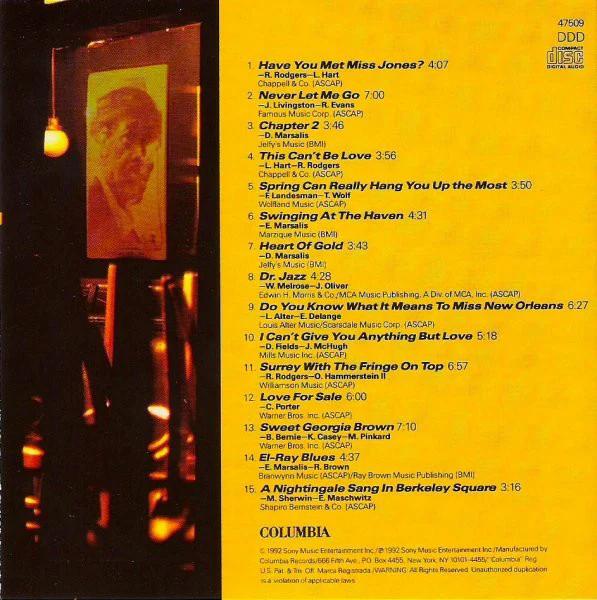 Ellis Marsalis - Heart Of Gold (CD) (Near Mint (NM or M-)) - Image 3