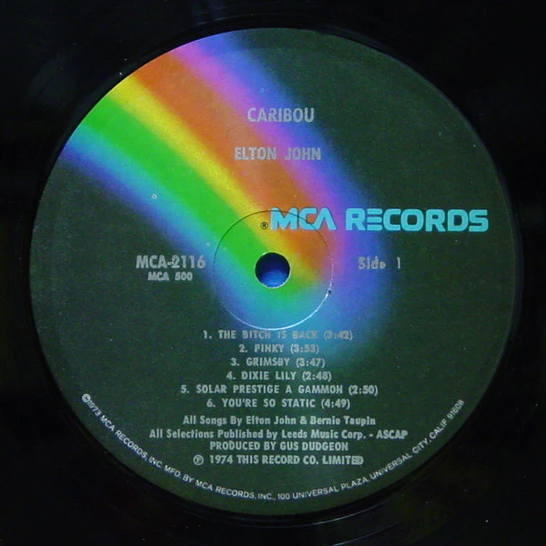 Elton John - Caribou (LP) (Very Good Plus (VG+)) - Image 3