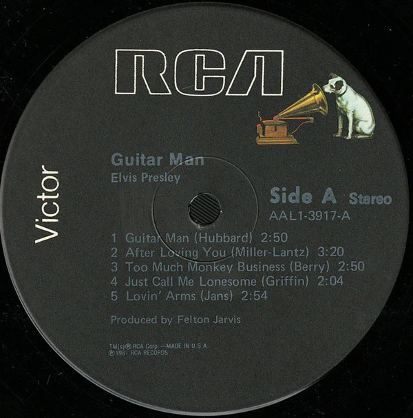 Elvis Presley - Guitar Man (LP) (Mint (M)) - Image 3
