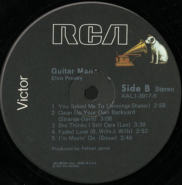 Elvis Presley - Guitar Man (LP) (Mint (M)) - Image 4