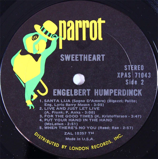 Engelbert Humperdinck - Sweetheart (LP) (Near Mint (NM or M-)) - Image 4