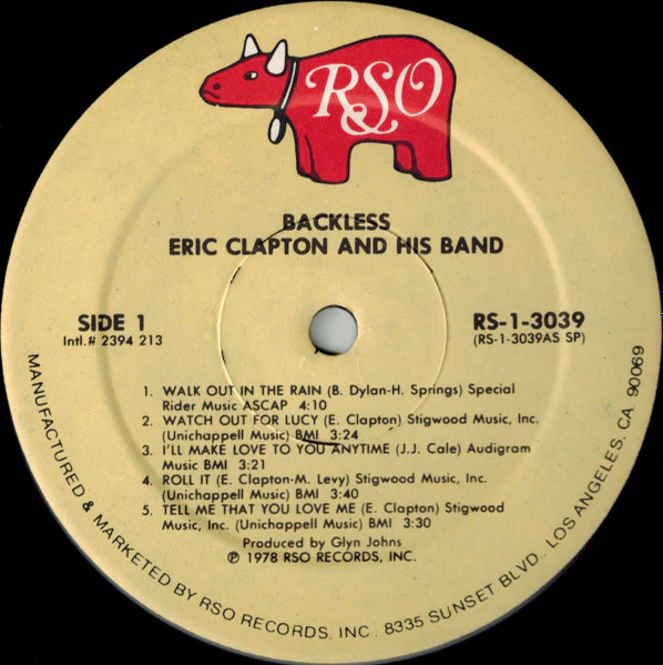 Eric Clapton - Backless (LP) (Very Good (VG)) - Image 5