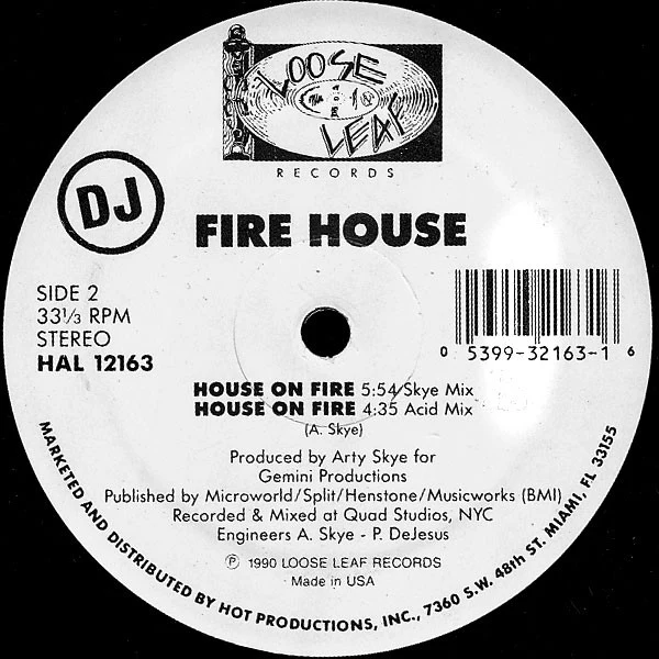 Fire House - House On Fire (12") (Very Good Plus (VG+)) - Image 2