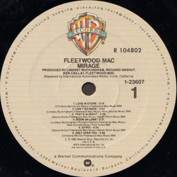 Fleetwood Mac - Mirage (LP) (Very Good Plus (VG+)) - Image 3