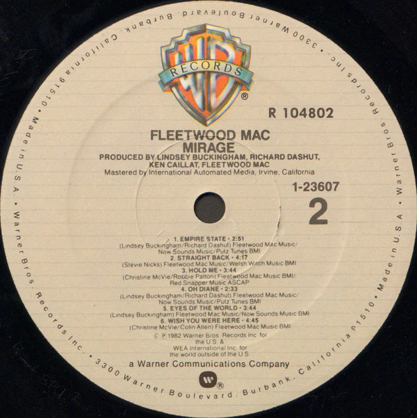 Fleetwood Mac - Mirage (LP) (Very Good Plus (VG+)) - Image 4