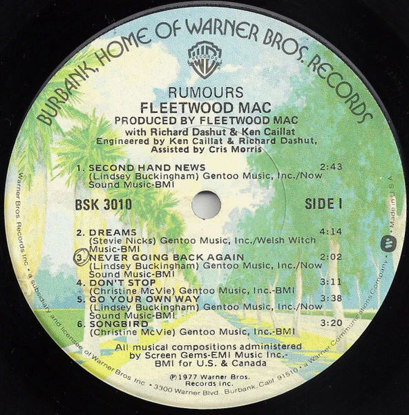 Fleetwood Mac - Rumours (LP) (Very Good Plus (VG+)) - Image 3