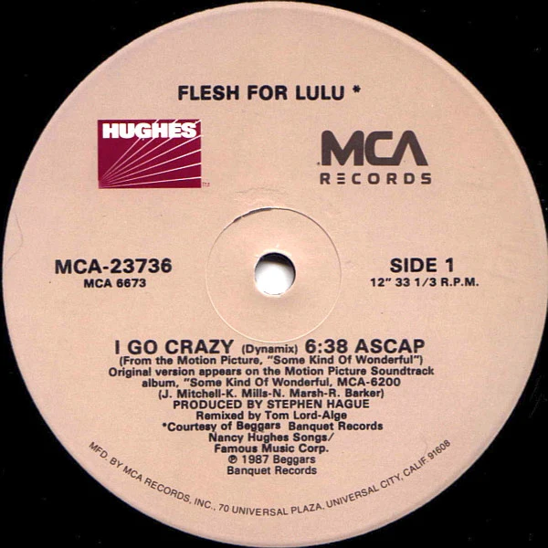 Flesh For Lulu - I Go Crazy (12") (Near Mint (NM or M-)) - Image 3