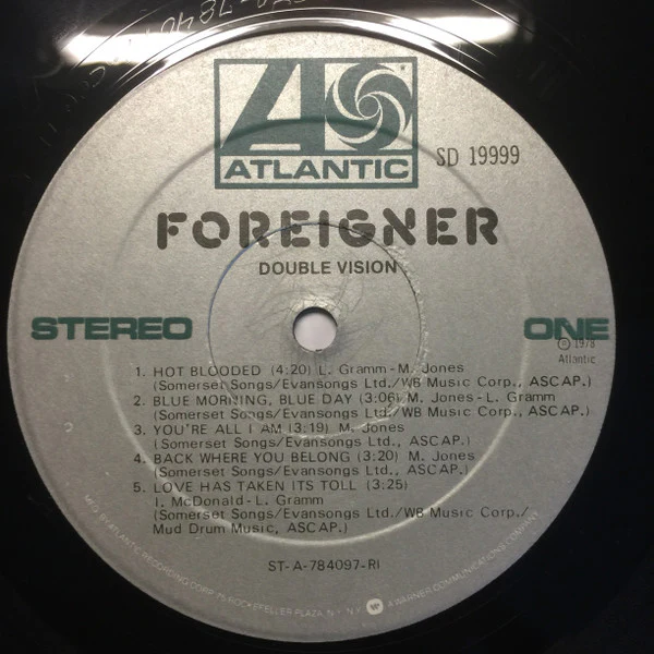Foreigner - Double Vision (LP) (Near Mint (NM or M-)) - Image 3