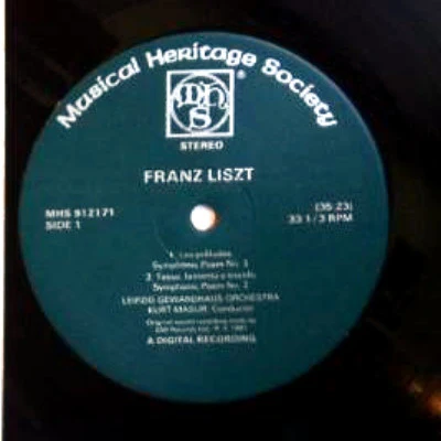 Franz Liszt / Gewandhausorchester Leipzig, Kurt Masur - Symphonic Poems, Volume I (2xLP) (Near Mint (NM or M-)) - Image 5