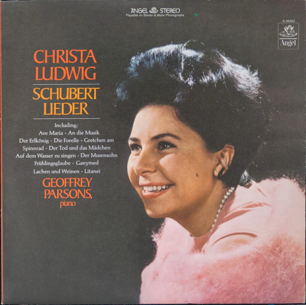 Franz Schubert - Christa Ludwig, Geoffrey Parsons - Schubert Lieder (LP) (Near Mint (NM or M-))