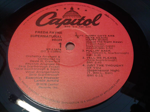 Freda Payne - Supernatural High (LP) (Near Mint (NM or M-)) - Image 3