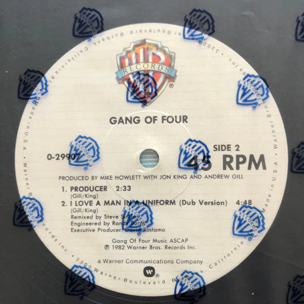 Gang Of Four - I Love A Man In A Uniform (12") (Very Good Plus (VG+)) - Image 4