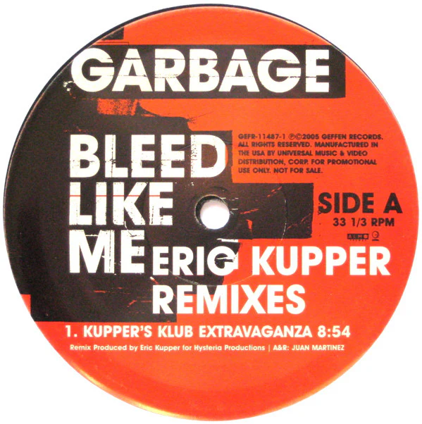 Garbage - Bleed Like Me (Eric Kupper Remixes) (12") (Very Good Plus (VG+)) - Image 3