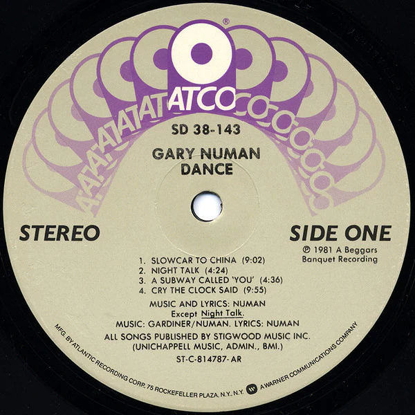 Gary Numan - Dance (LP) (Mint (M)) - Image 3