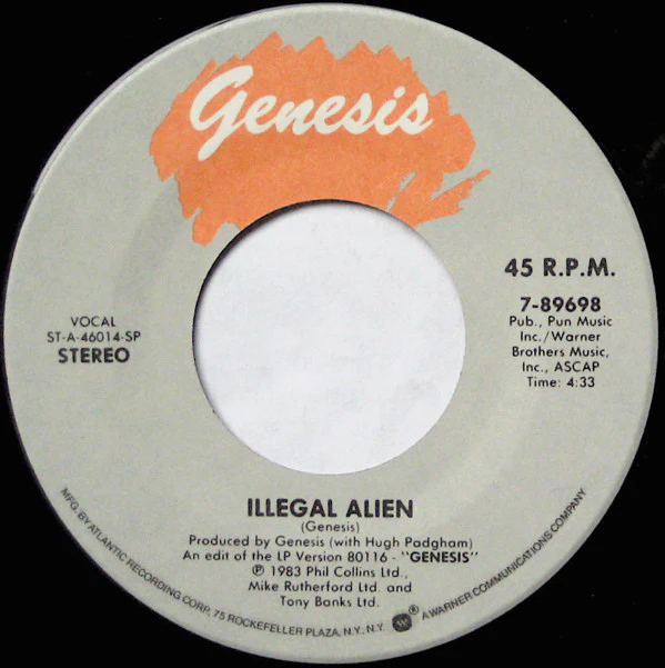 Genesis - Illegal Alien (7") (Near Mint (NM or M-)) - Image 3