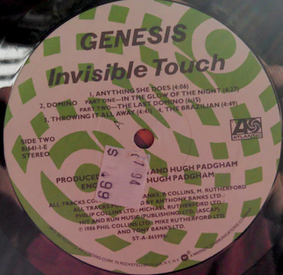 Genesis - Invisible Touch (LP) (Very Good (VG)) - Image 4