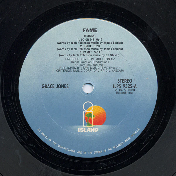 Grace Jones - Fame (LP) (Very Good Plus (VG+)) - Image 4