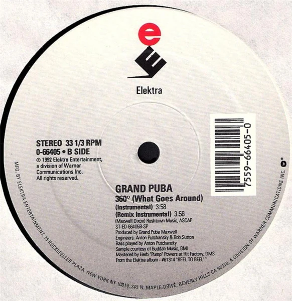 Grand Puba - 360° (What Goes Around) (12") (Mint (M)) - Image 4