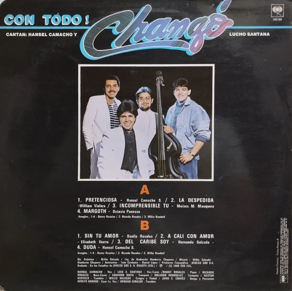 Grupo Changó - Con Todo (LP) (Very Good Plus (VG+)) - Image 2