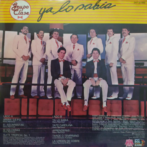 Grupo Clase - Ya Lo Sabía (LP) (Near Mint (NM or M-)) - Image 2