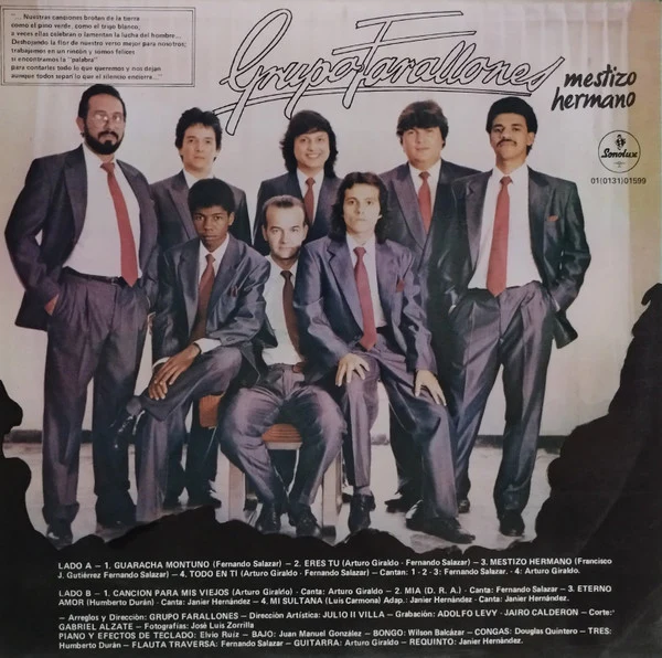 Grupo Farallones - Mestizo Hermano (LP) (Very Good Plus (VG+)) - Image 2