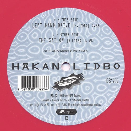 Håkan Lidbo - Left Hand Drive / The Sailor (12") (Very Good Plus (VG+))