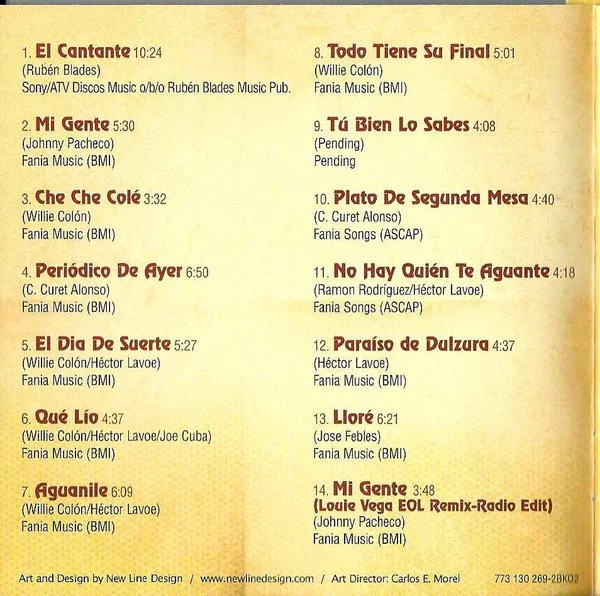 Hector Lavoe - El Cantante: The Originals (CD) (Near Mint (NM or M-)) - Image 5