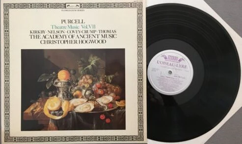 Henry Purcell - Emma Kirkby • Judith Nelson • Rogers Covey-Crump • David Thomas , The Academy Of Ancient Music, Christopher Hogwood - Theatre Music Vol. VII (LP) (Near Mint (NM or M-)) - Image 3