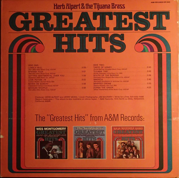 Herb Alpert & The Tijuana Brass - Greatest Hits (LP) (Mint (M)) - Image 4